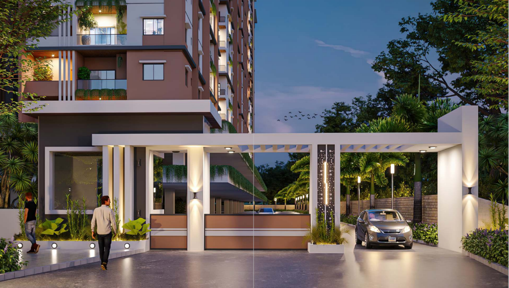luxury 3bhk apartments at  bowrampet